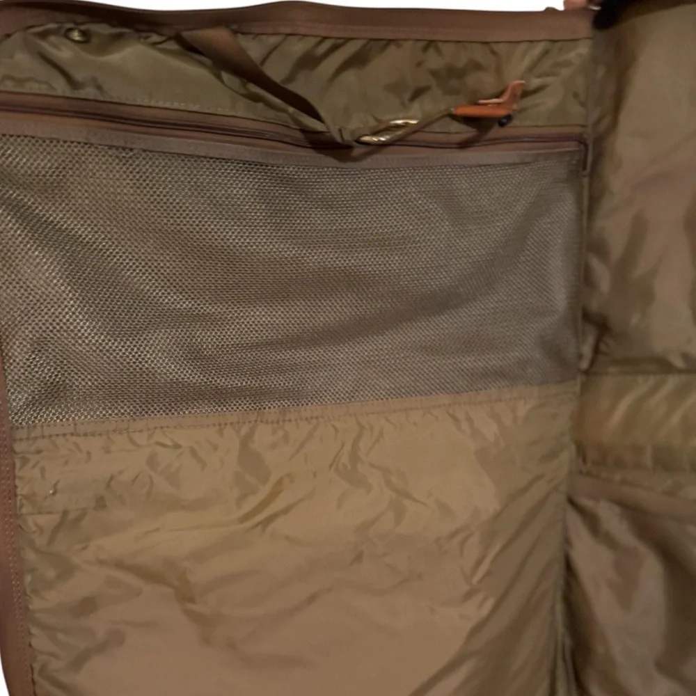 HARTMANN Vintage 60’s Coffee Leather & Nylon Intensity 22” Trifold Garment Bag